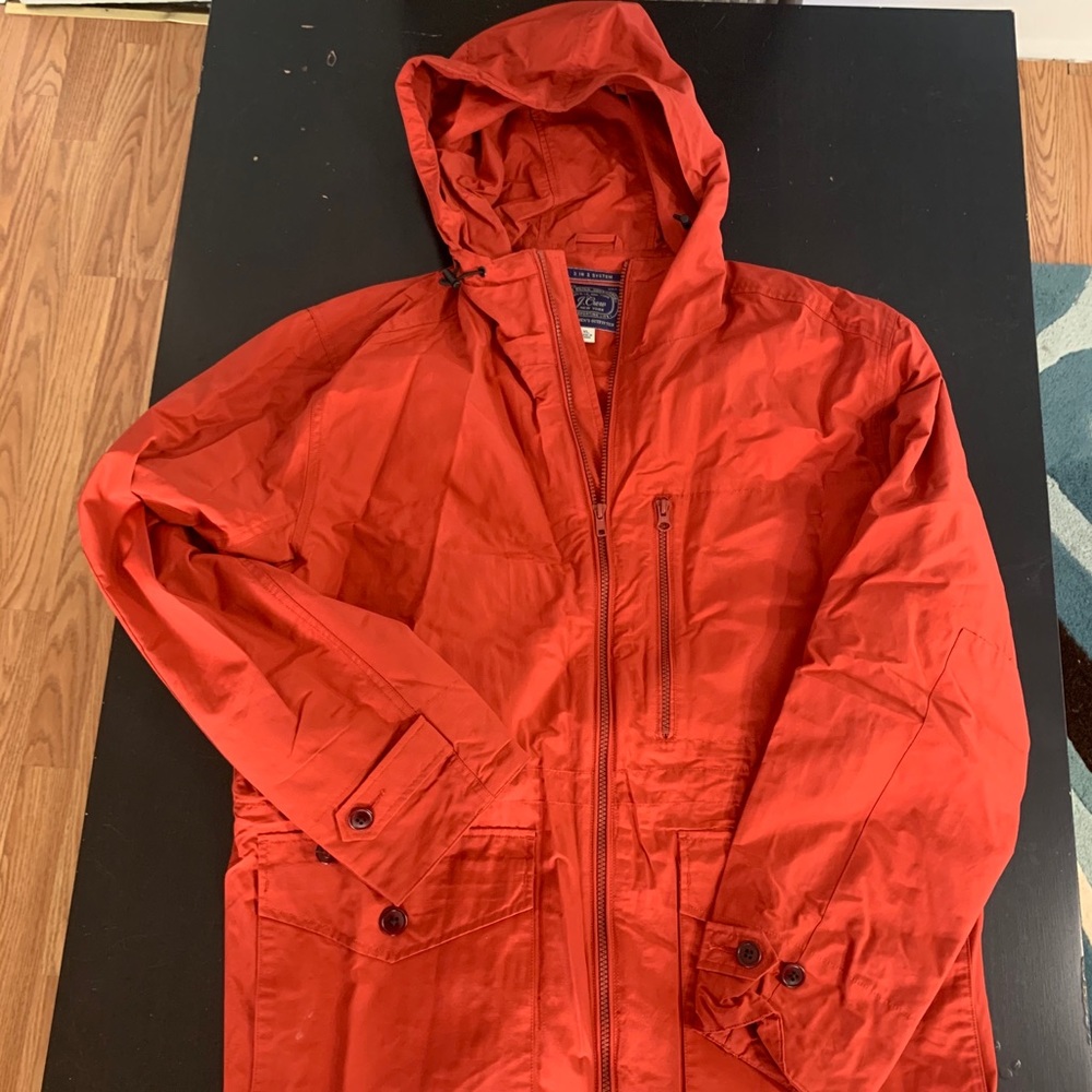 J Crew red jacket xl